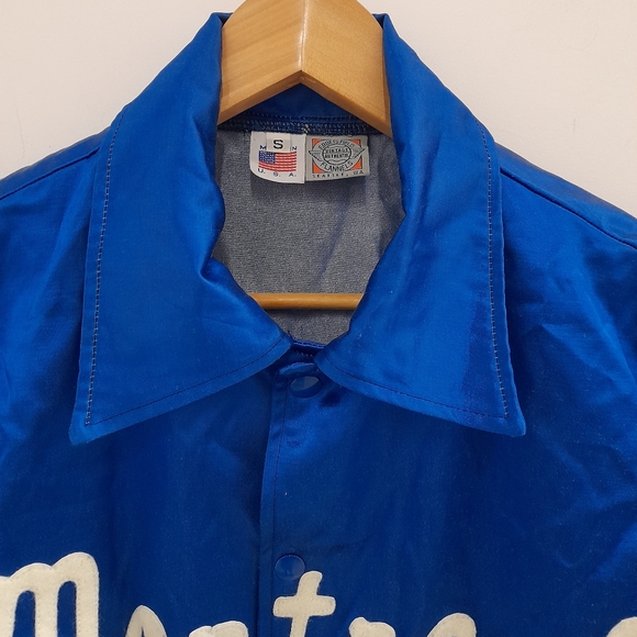 Ebbets Field Flannels Montreal Royals Satin Vintage Jacket made in USA - Picture 10 of 14